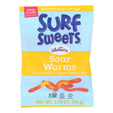 Surf Sweets Gummy Worms - Sour - Case Of 12 - 2.75 Oz.