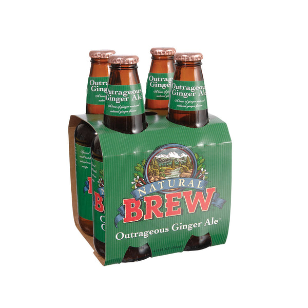 Natural Brew Soda Outrageous Ale - Ginger - Case Of 6 - 12 Fl Oz.