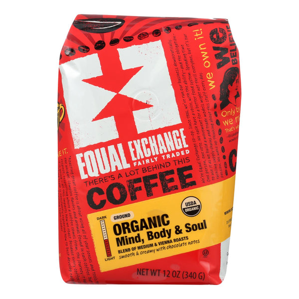 Equal Exchange Organic Drip Coffee - Mind Body And Soul - Case Of 6 - 12 Oz.