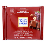 Ritter Sport Chocolate Bar - Milk Chocolate - Raisins And Hazelnuts - 3.5 Oz