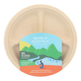 World Centric Compartment Plate - Case Of 12 - 20 Count