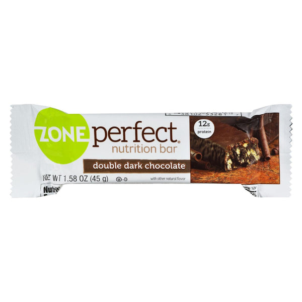 Zone - Nutrition Bar - Double Dark Chocolate - Case Of 12 - 1.58 Oz.