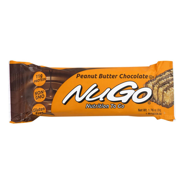 Nugo Nutrition Bar - Peanut Butter Chocolate - Case Of 15 - 1.76 Oz