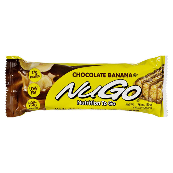 Nugo Nutrition Bar - Chocolate Banana - Case Of 15 - 1.76 Oz