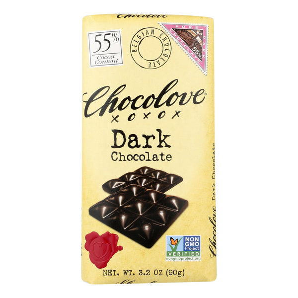 Chocolove Xoxox - Premium Chocolate Bar - Dark Chocolate - Pure - 3.2 Oz Bars