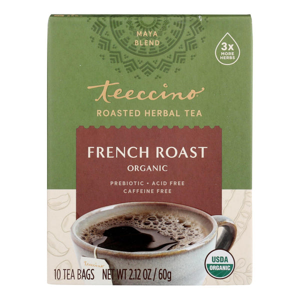 Teeccino Organic Tee Bags - French Roast Herbal - 10 Bags