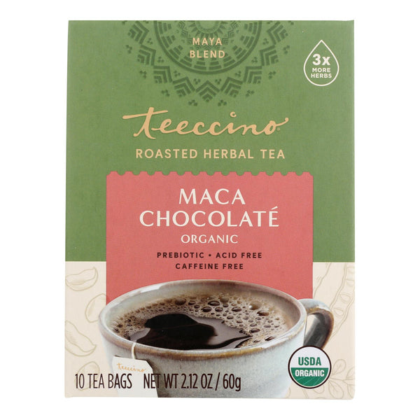 Teeccino Organic Tee Bags - Chocolate Herbal - 10 Bags