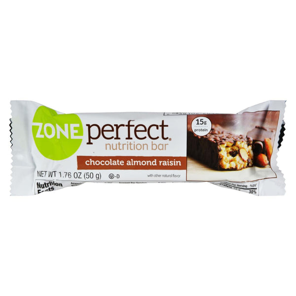 Zone - Nutrition Bar - Chocolate Almond Raisin - Case Of 12 - 1.76 Oz.