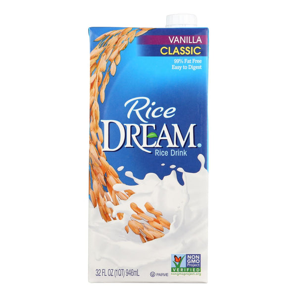 Imagine Foods Rice Dream Classic Rice Drink - Vanilla - Case Of 12 - 32 Fl Oz.