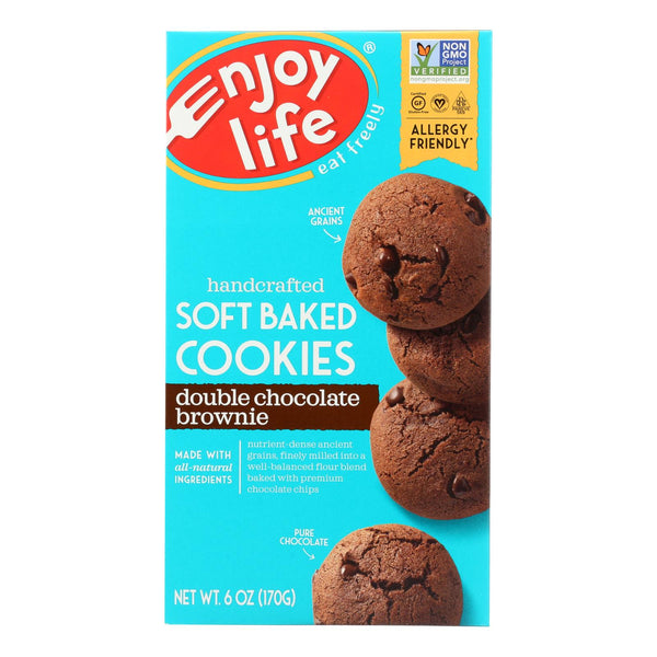 Enjoy Life - Cookie - Soft Baked - Double Chocolate Brownie - Gluten Free - 6 Oz