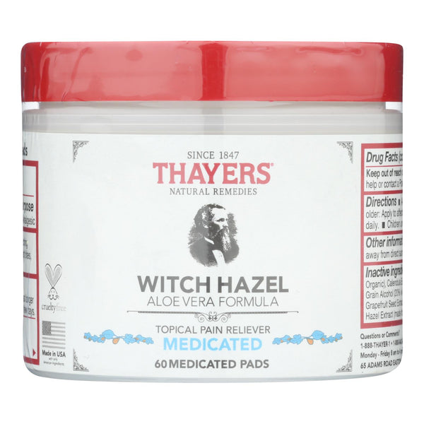 Thayer's Natural Remedies Superhazel Topical Pain Reliever Pads - 1 Each