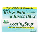 Boericke And Tafel - Sssstingstop Topical Gel - With Citronella - 1 Oz.