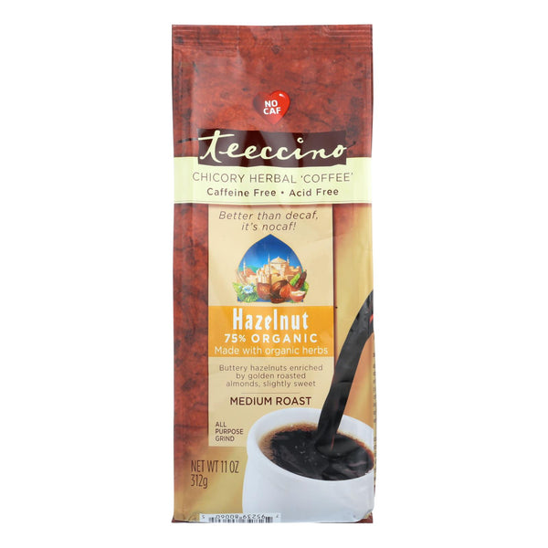 Teeccino Mediterranean Herbal Coffee - Hazelnut - Medium Roast - Caffeine Free