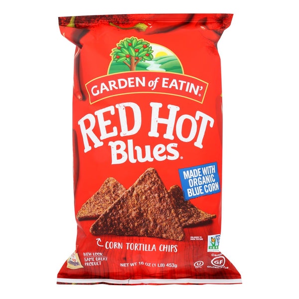 Garden Of Eatin' Red Hot Blues - Red Hot - Case Of 12 - 16 Oz.