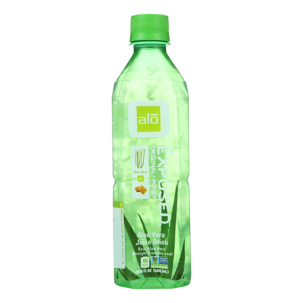 Alo Original Exposed Aloe Vera Juice Drink -  Original And Honey - Case Of 12