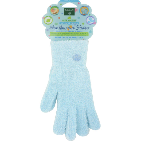 Earth Therapeutics Aloe Moisture Gloves Blue - 1 Pair