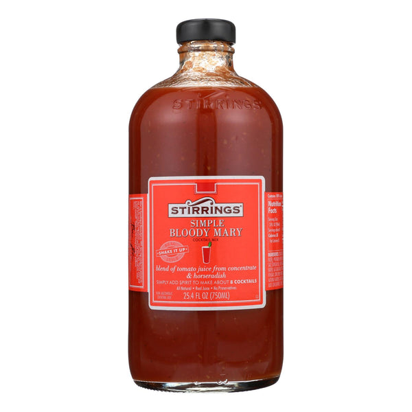 Stirrings Cocktail Mixer - Bloody Mary - Case Of 6 - 750 Ml