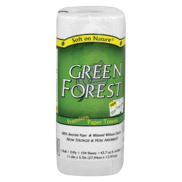 Green Forest Premium Paper Towel - Case Of 30 - 1 Roll