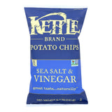 Kettle Brand Potato Chips - Sea Salt And Vinegar - Case Of 12 - 8.5 Oz.