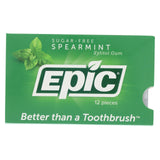 Epic Dental - Xylitol Gum - Spearmint - Case Of 12 - 12 Pack