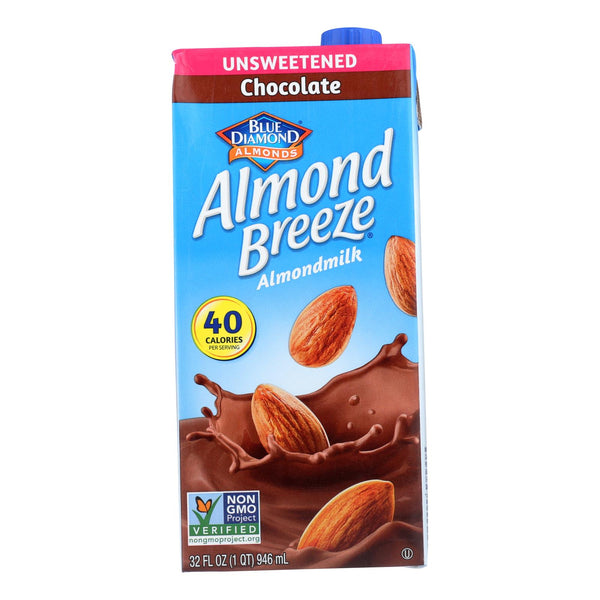 Almond Breeze - Almond Milk - Unsweetened Chocolate - Case Of 12 - 32 Fl Oz.