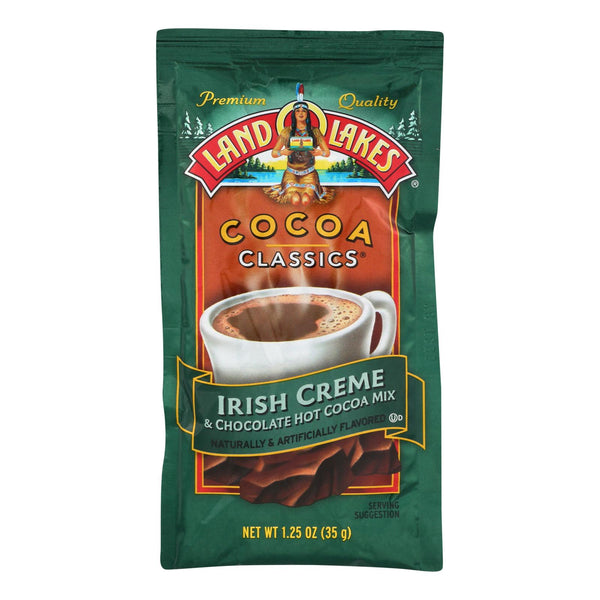 Land O Lakes Cocoa Classic Mix - Irish Creme And Chocolate - 1.25 Oz, Case Of 12
