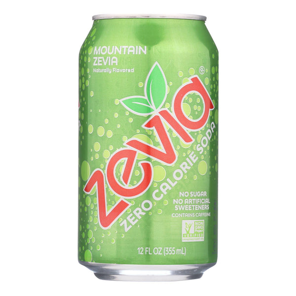 Zevia Soda - Zero Calorie - Mountain Zevia - Can - 6-12 Oz - Case Of 4