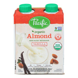 Pacific Natural Foods Almond Vanilla - Roasted - Case Of 6 - 8 Fl Oz.