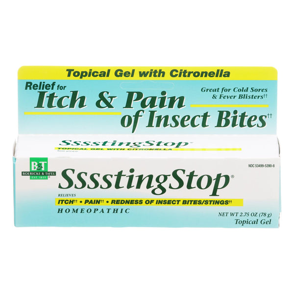 Boericke And Tafel - Ssssting Stop Topical Gel - 2.75 Oz