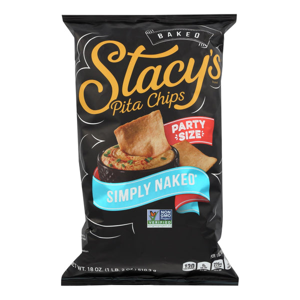 Stacy's Pita Chips Simply Naked Pita Chips - Case Of 6 - 18 Oz.