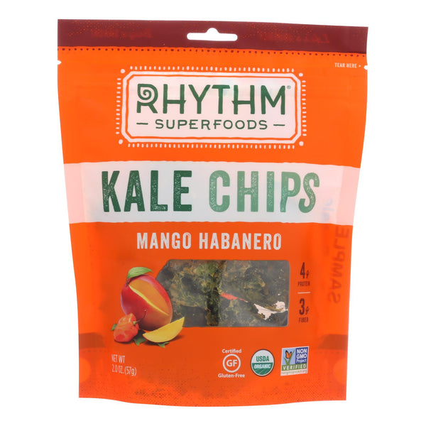 Rhythm Superfoods Kale Chips - Mango Habanero - Case Of 12 - 2 Oz.