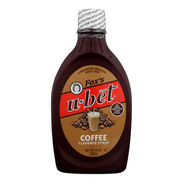 Fox's U - Bet Coffee Syrup - Coffee - Case Of 12 - 20 Oz