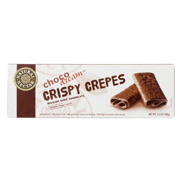 Natural Nectar Crispy Crepes - Choco Dream - Belgian Dark Chocolate - 3.5 Oz