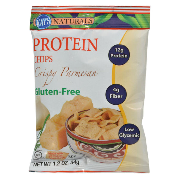 Kay's Naturals Better Balance Protein Chips Crispy Parmesan - 1.2 Oz - Case Of 6