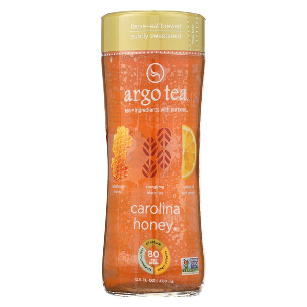 Argo Tea Iced Green Tea - Carolina Honey - Case Of 12 - 13.5 Fl Oz.