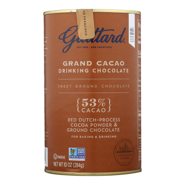 Guittard Chocolate Grand Cacao - Drinking Chocolate - Case Of 6 - 10 Oz.