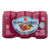 San Pellegrino Sparkling Water - Melograno E Arancia - Case Of 4 - 11.1 Fl Oz.