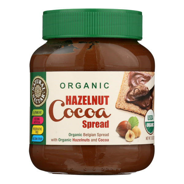 Natural Nectar Spread - Organic - Hazelnut Cocoa - 13 Oz - Case Of 12