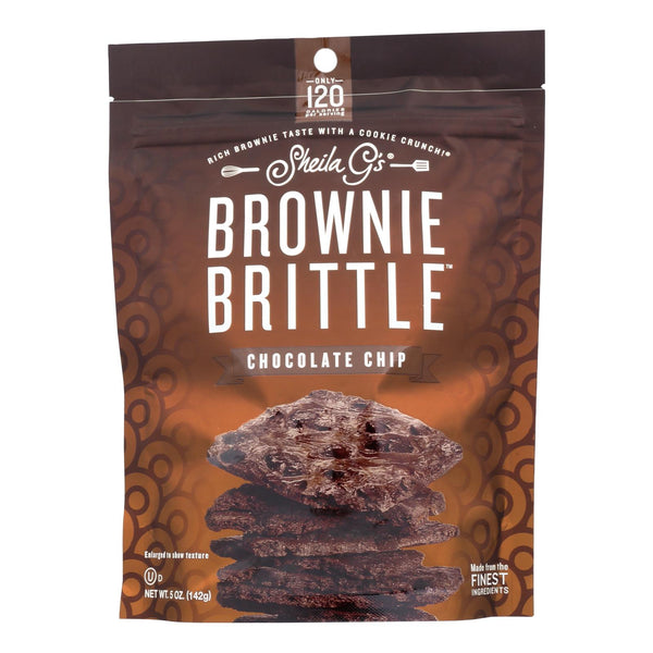 Sheila G's Brownie Brittle - Chocolate Chip - Case Of 12 - 5 Oz.