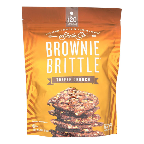 Sheila G's Brownie Brittle - Toffee Crunch - Case Of 12 - 5 Oz.