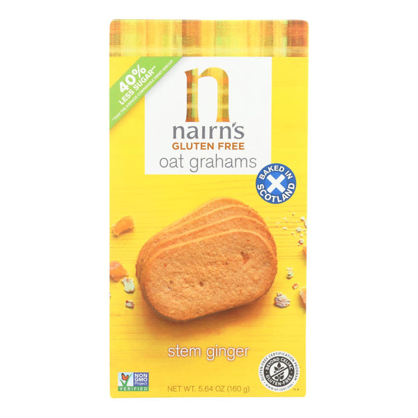 Nairn's Oatmeal Ginger Cookie Gluten - Ginger - Case Of 12 - 5.64 Oz.