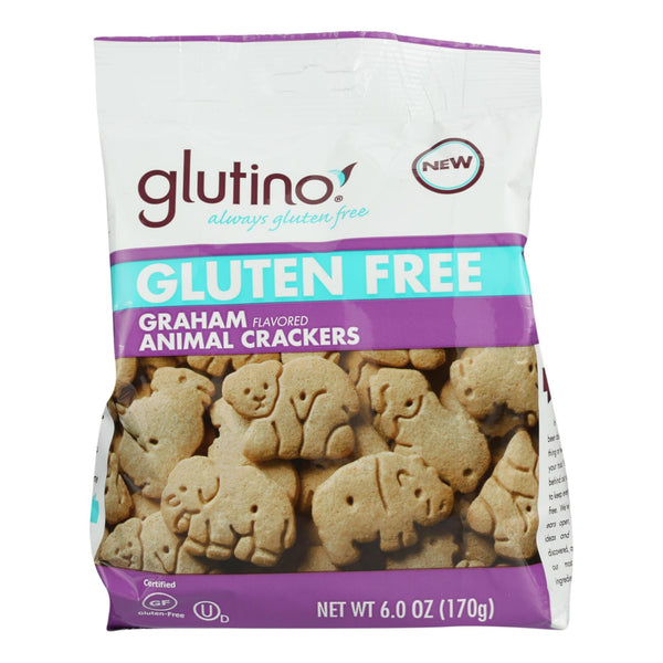 Glutino Animal Crackers - Graham - Case Of 6 - 6 Oz.