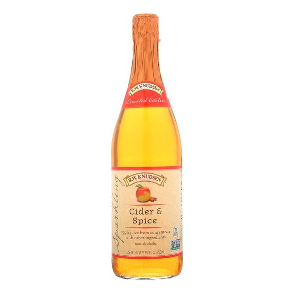 R.w. Knudsen - Sparkling Juice - Cider And Spice - Case Of 12 - 25.4 Fl Oz.
