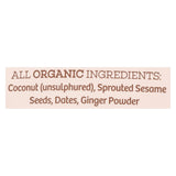 Go Raw - Organic Sprouted Cookies - Ginger Snap - Case Of 12 - 3 Oz.