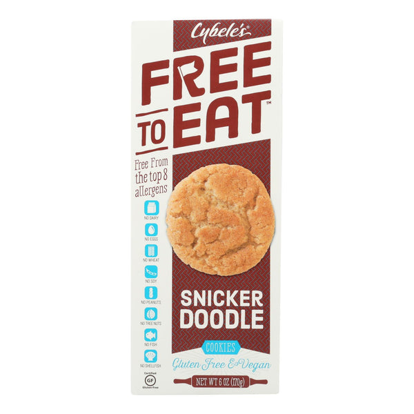 Cybel's Free To Eat Snickerdoodle Cookies - Case Of 6 - 6 Oz.