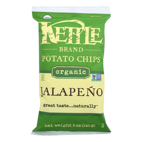 Kettle Brand Potato Chips - Jalapeno - Case Of 15 - 5 Oz.