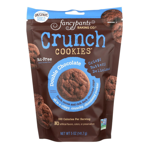 Fancypants Crunch Cookies - Double Chocolate - Case Of 6 - 5 Oz.
