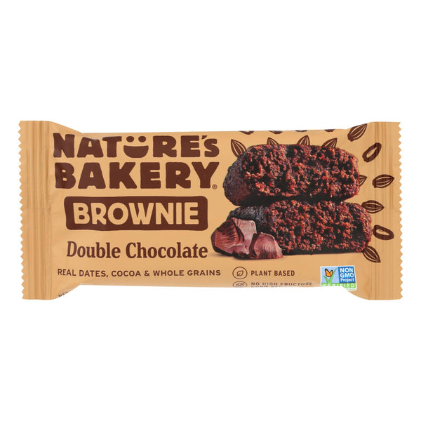 Nature's Bakery Double Chocolate Brownies - Chocolate - Case Of 12 - 2 Oz.