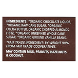 Equal Exchange Organic Dark Chocolate Bar - Almonds - Case Of 12 - 2.8 Oz.