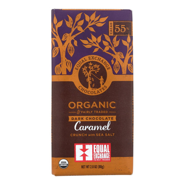 Equal Exchange Organic Milk Chocolate Bar - Caramel Crunch With Sea Salt, 2.8 Oz